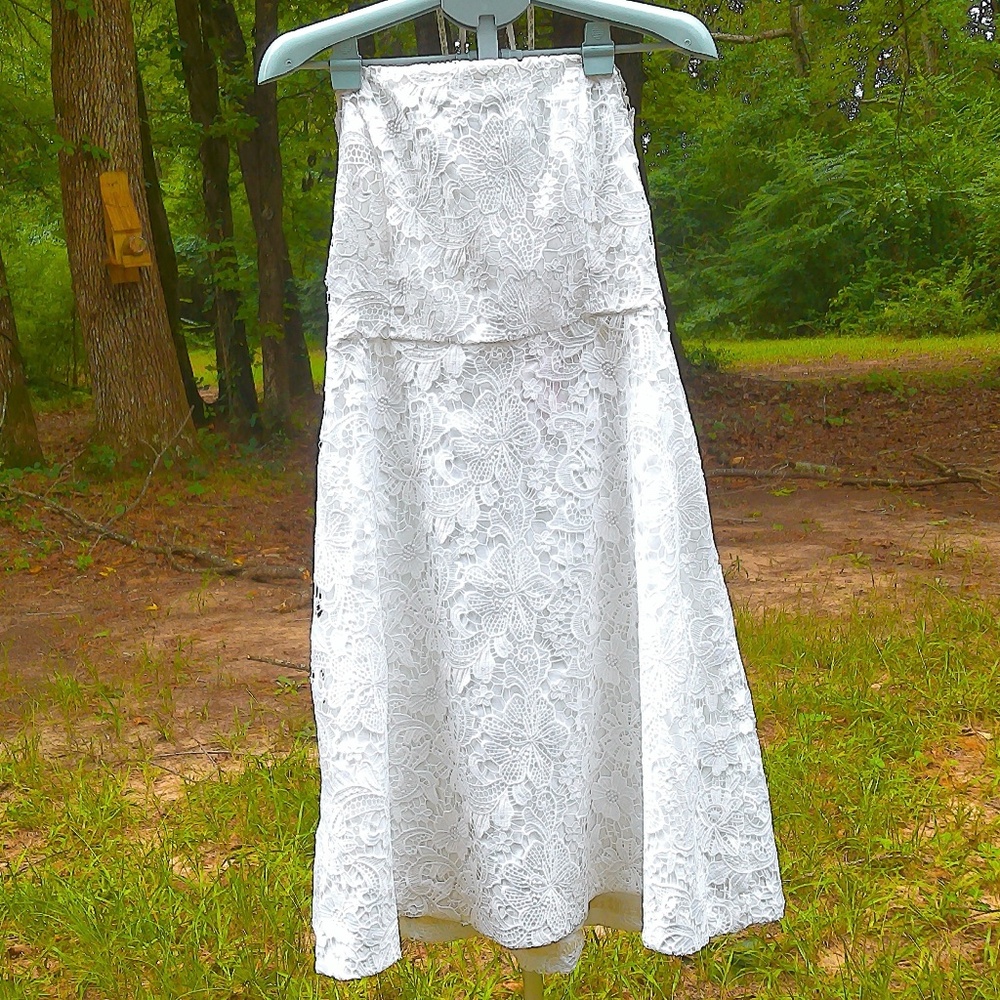 NEW Lilly Pulitzer Sienna Resort White Dress 2 Linings+Straps Lame Hem Sz16 R288